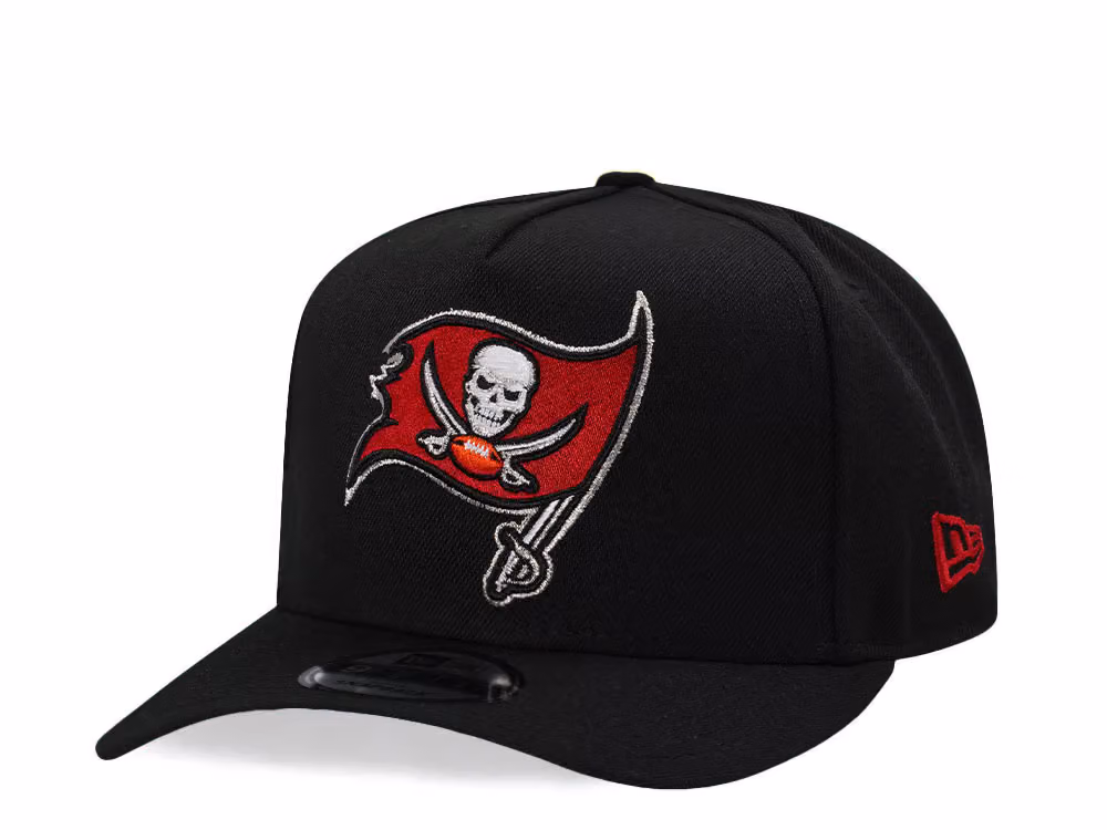 New Era Tampa Bay Buccaneers Black Classic Edition 9Fifty A Frame Snapback Hat front