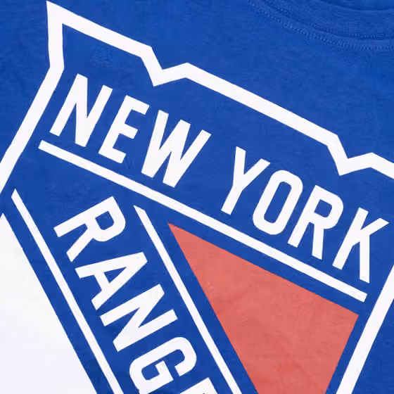 New York Rangers Team Logo '47 Echo NHL T-Shirt Blue view 3
