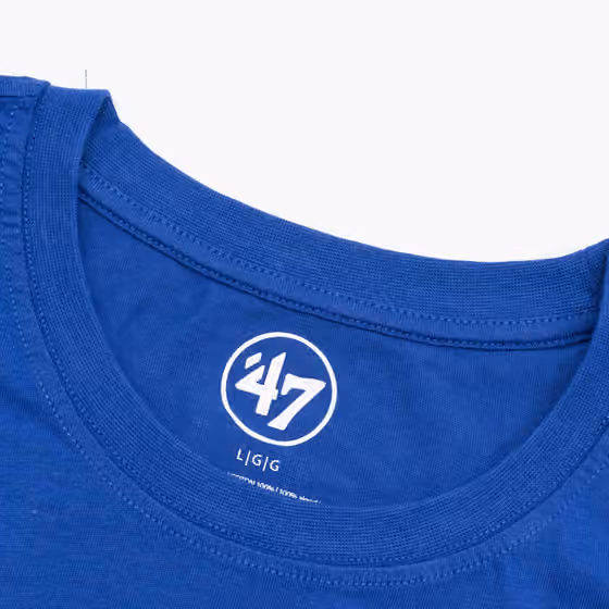 New York Rangers Team Logo '47 Echo NHL T-Shirt Blue view 4