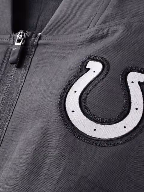 Indianapolis Colts 2026 NFL Rivalries Sideline Bomber Jacket Dark Gray view 5