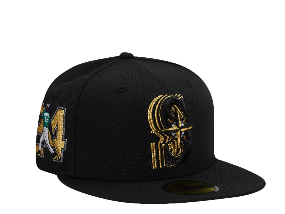 New Era Seattle Mariners Griffey Jr. Black Prime Edition 59Fifty Fitted Hat front