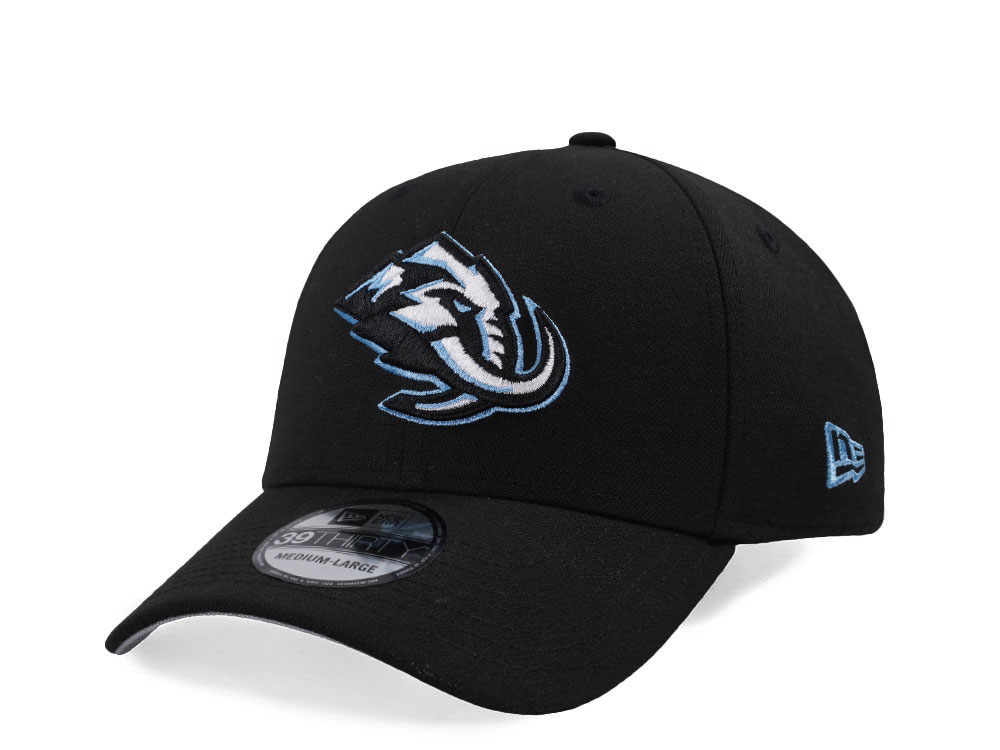 New Era Utah Mammoth Classic Black Prime Edition 39Thirty Stretch Hat front
