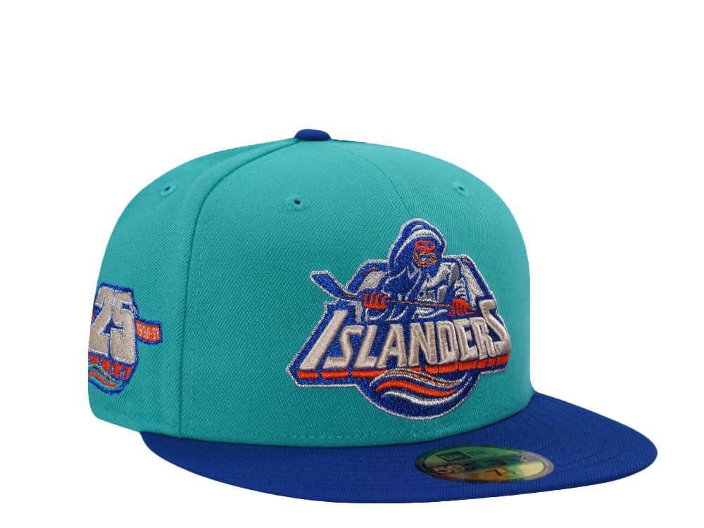 New Era New York Islanders 20th Anniversary Teal Two Tone Edition 59Fifty Fitted Hat front