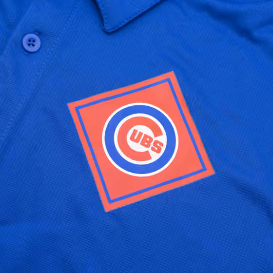 Chicago Cubs Diamond Icon Nike Franchise Dri-FIT MLB Polo Shirt view 3