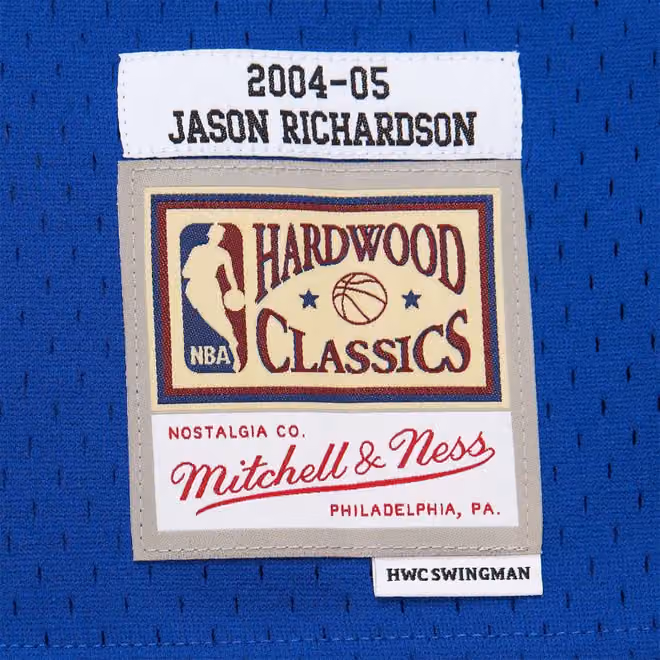 Jason Richardson #23 Golden State Warriors 2004-05 Mitchell & Ness Swingman NBA Jersey Blue view 3