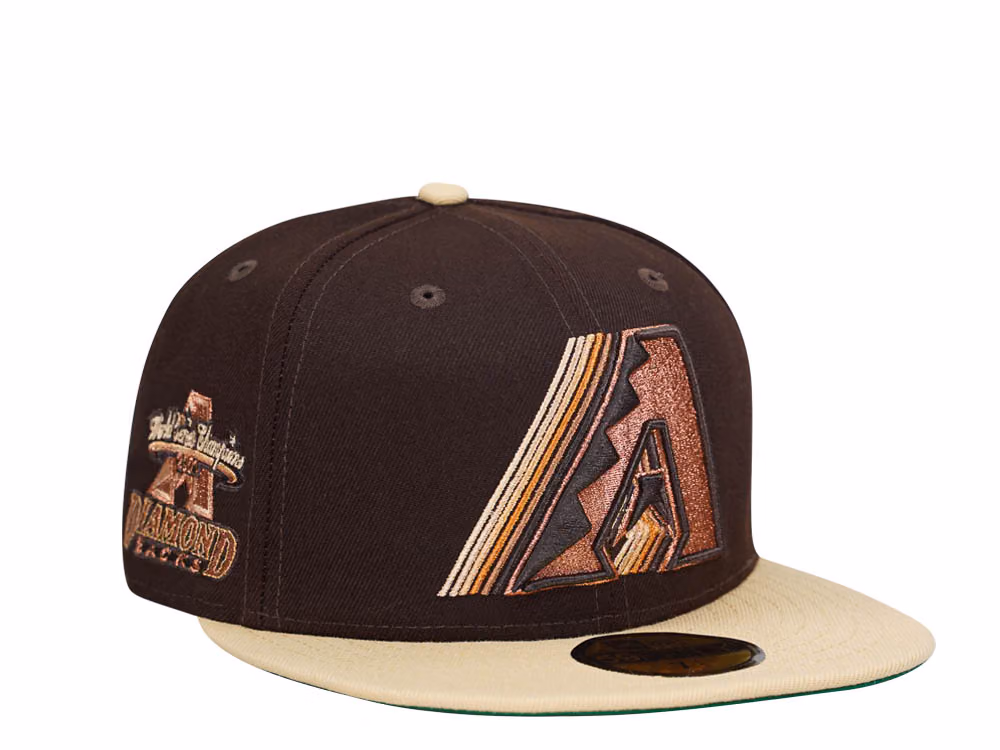 New Era Arizona Diamondbacks World Series Champions 2001 Copper Faded Two Tone Edition 59Fifty Fitted Hat front