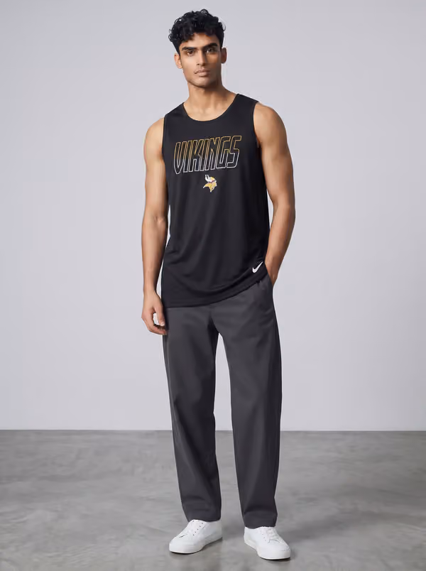 Minnesota Vikings Miler Dri-FIT NFL Muscle Tank Top Black view 3