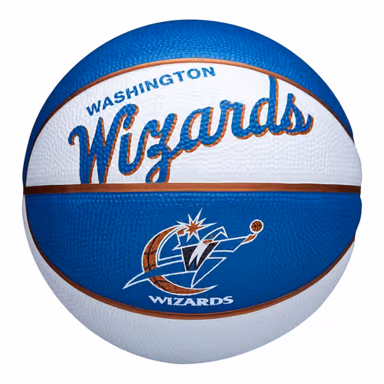 Washington Wizards NBA Retro Wilson Mini Basketball (Size 3) view 1