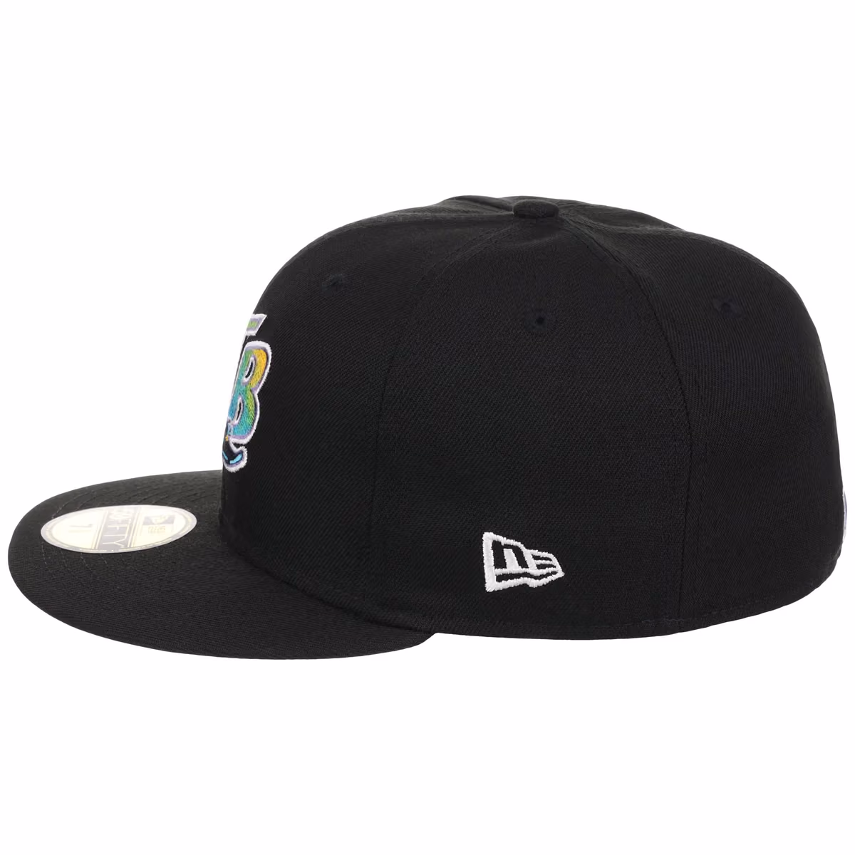 Tampa Bay Rays MLB Cooperstown Authentic Collection New Era 59FIFTY (Black/Black) detail view