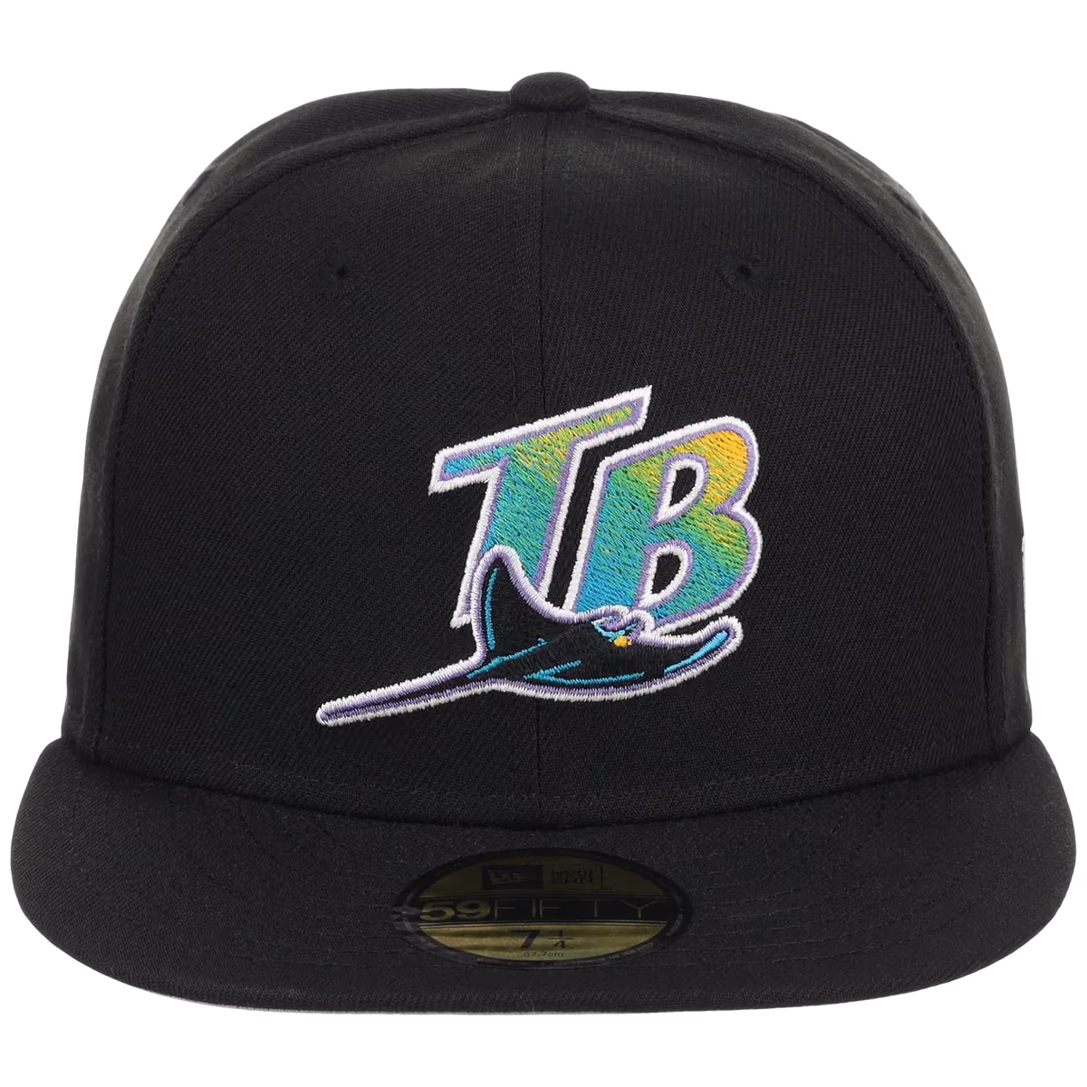 Tampa Bay Rays MLB Cooperstown Authentic Collection New Era 59FIFTY (Black/Black) detail view
