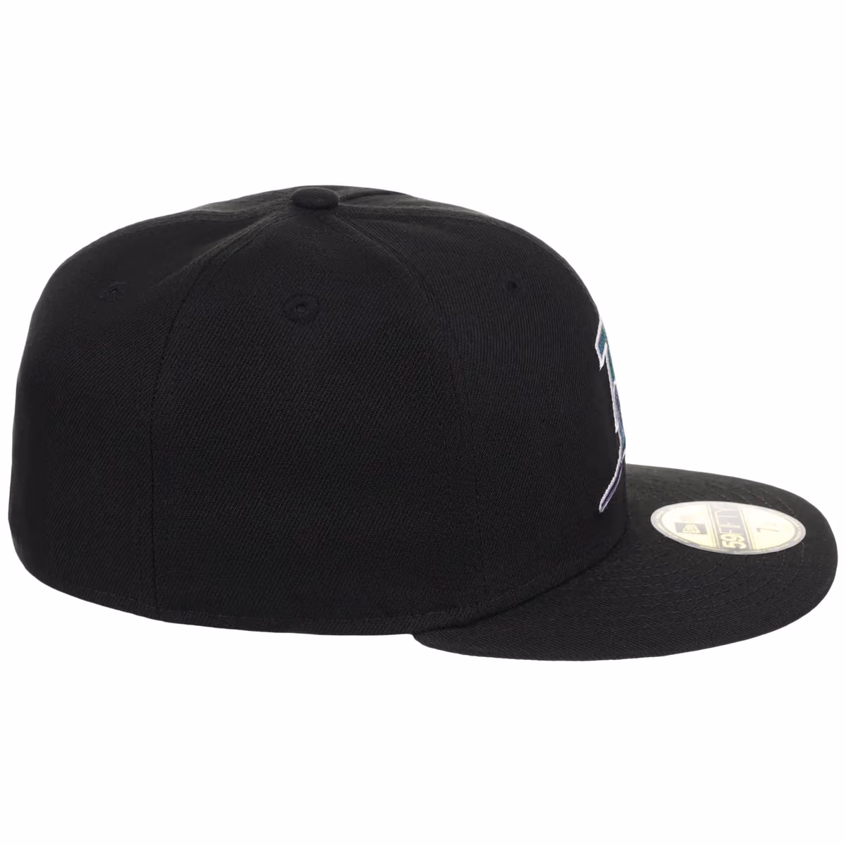 Tampa Bay Rays MLB Cooperstown Authentic Collection New Era 59FIFTY (Black/Black) detail view