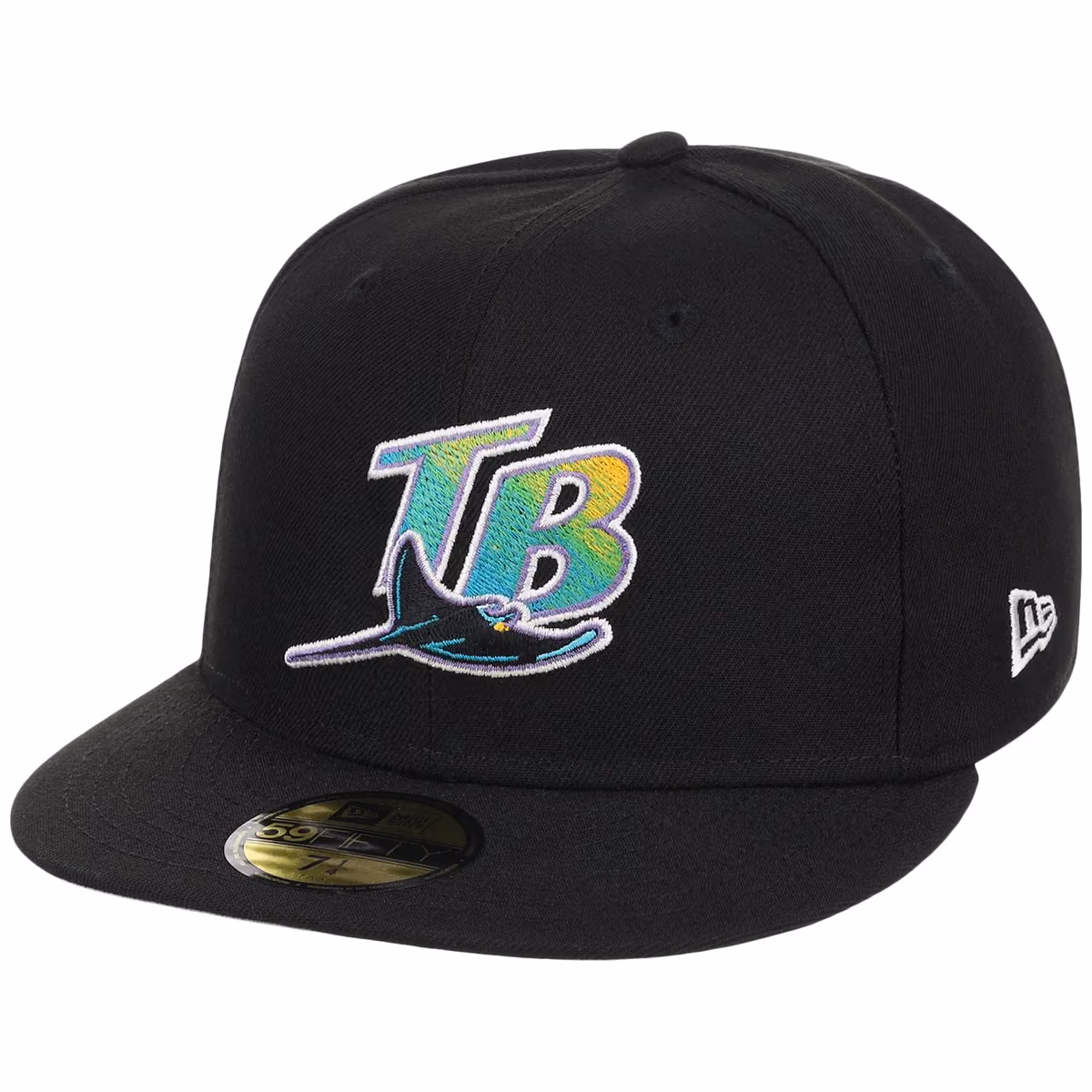 Tampa Bay Rays MLB Cooperstown Authentic Collection New Era 59FIFTY (Black/Black) detail view