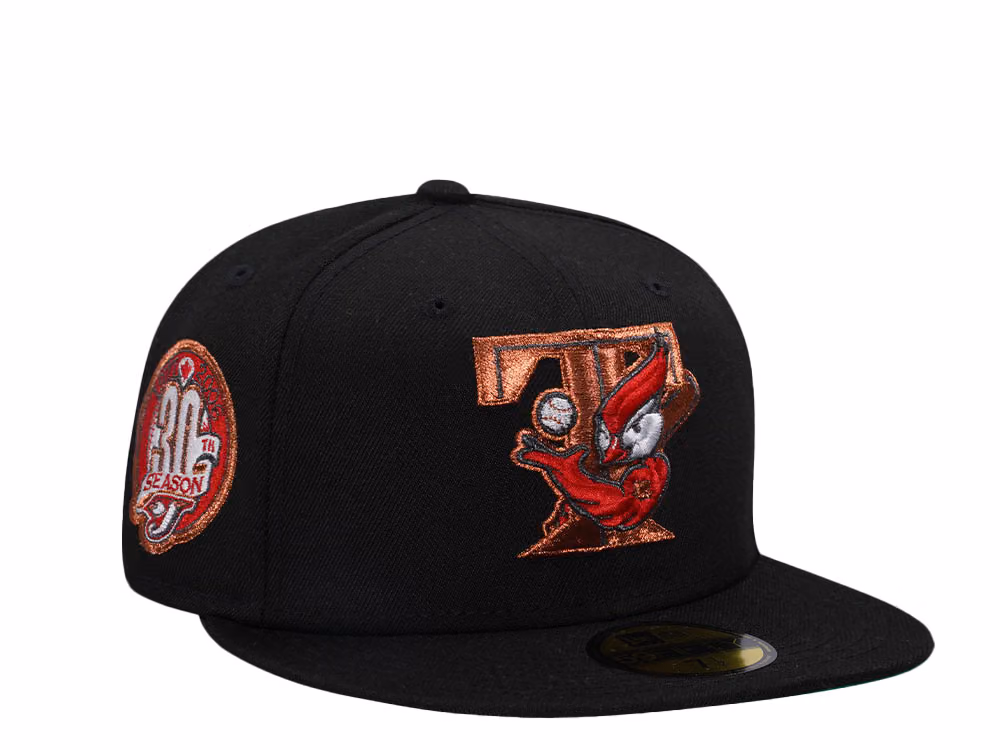 New Era Toronto Blue Jays 30th Season Black Copper Edition 59Fifty Fitted Hat front