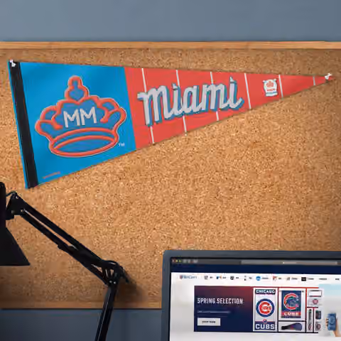 Miami Marlins City Connect WinCraft Premium MLB Pennant view 3