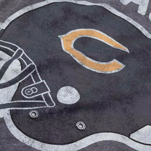 Chicago Bears Recovered Helmet NFL T-Shirt view 3