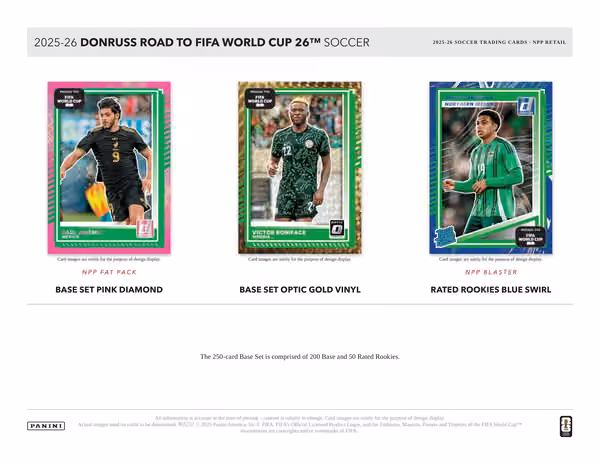 2025/26 Panini Donruss Road to FIFA World Cup Fooball Fat-Pack Box view 4
