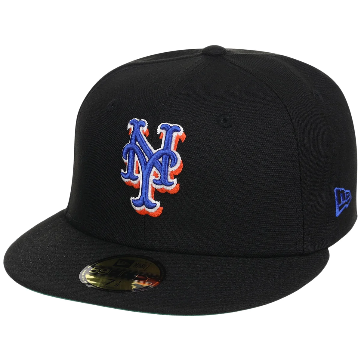 New York Mets MLB Black Dome New Era 59FIFTY detail view