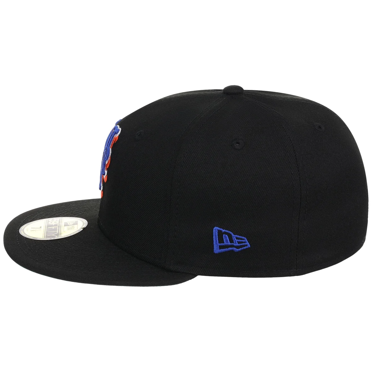 New York Mets MLB Black Dome New Era 59FIFTY detail view