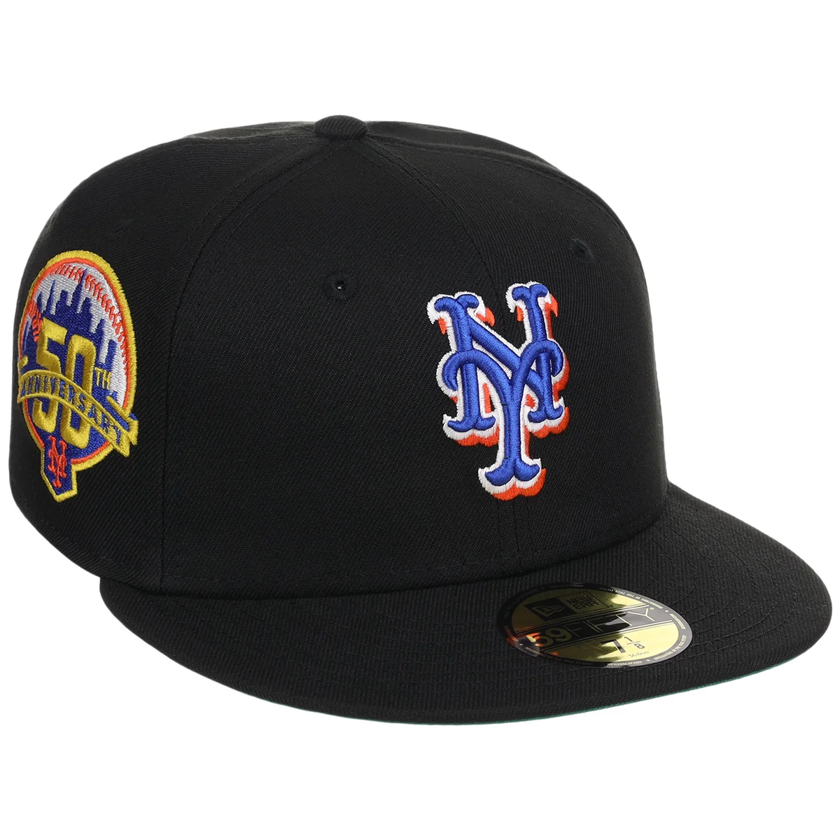 New York Mets MLB Black Dome New Era 59FIFTY front view
