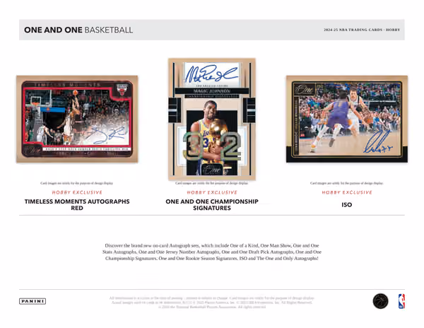 2024/25 Panini One and One Basketball NBA Hobby Box view 4