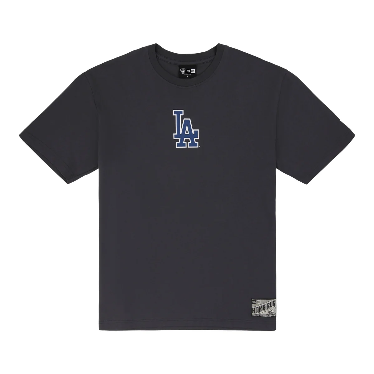 Los Angeles Dodgers Spring Color Collection New Era Charcoal Tee front view