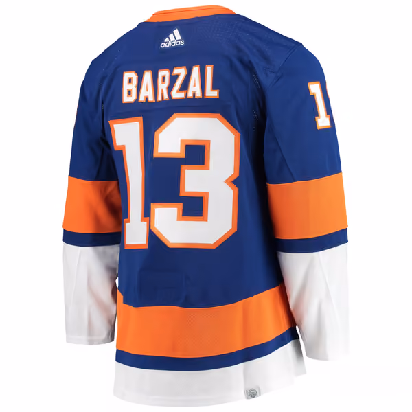 Mathew Barzal #13 New York Islanders adidas Authentic Primegreen NHL Jersey Home Blue view 3