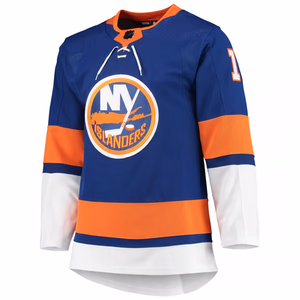 Mathew Barzal #13 New York Islanders adidas Authentic Primegreen NHL Jersey Home Blue view 2