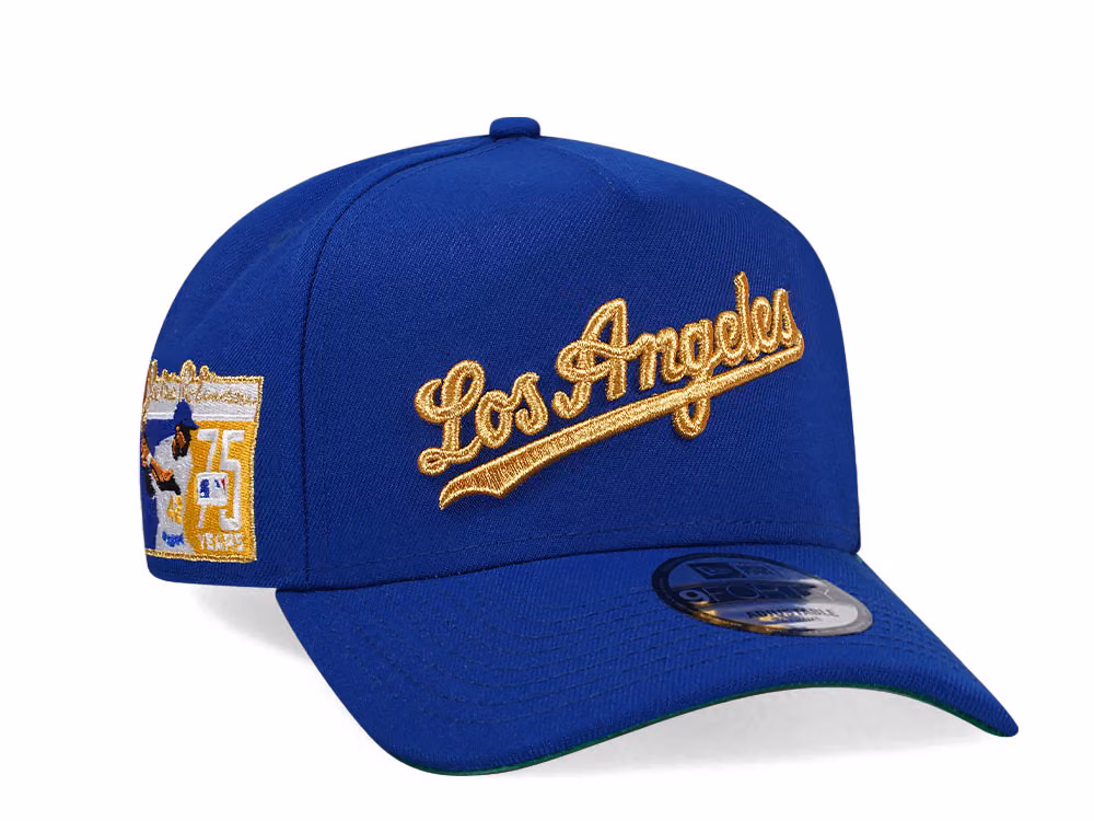 New Era Los Angeles Dodgers Jackie Robinson Throwback Edition 9Forty A Frame Snapback Hat front