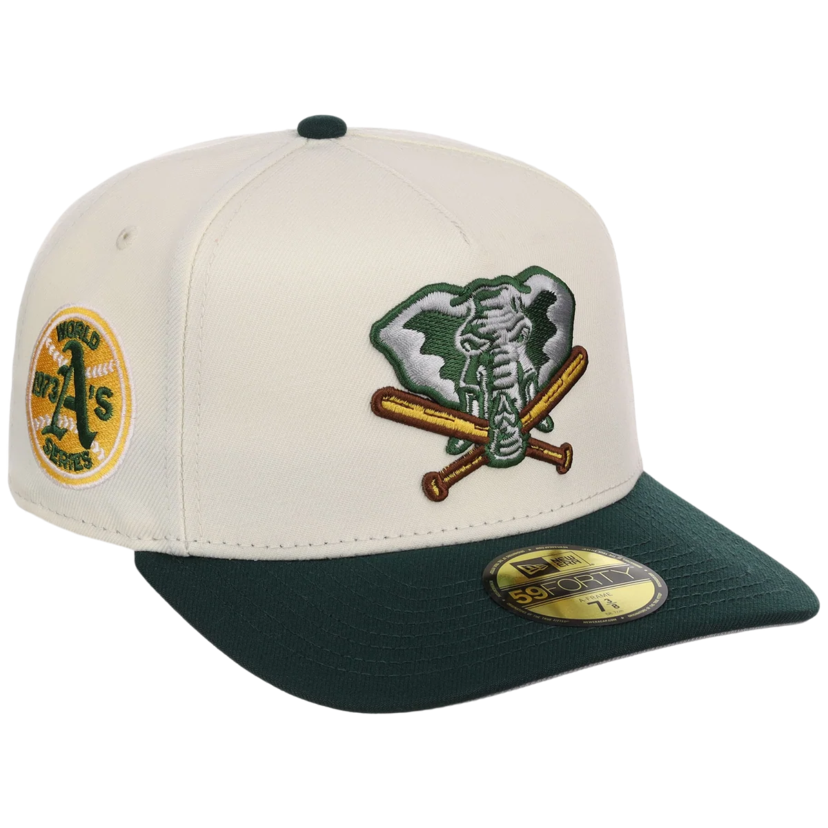 Oakland Athletics MLB Heritage Chrome New Era 59FORTY front view