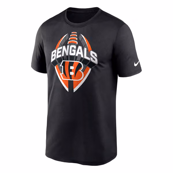 Cincinnati Bengals 2025 Icon Nike Legend NFL T-Shirt Black view 1