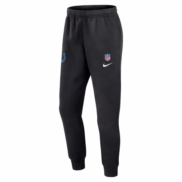Indianapolis Colts 2024 NFL Sideline Nike Club Sweat Pants Black view 1
