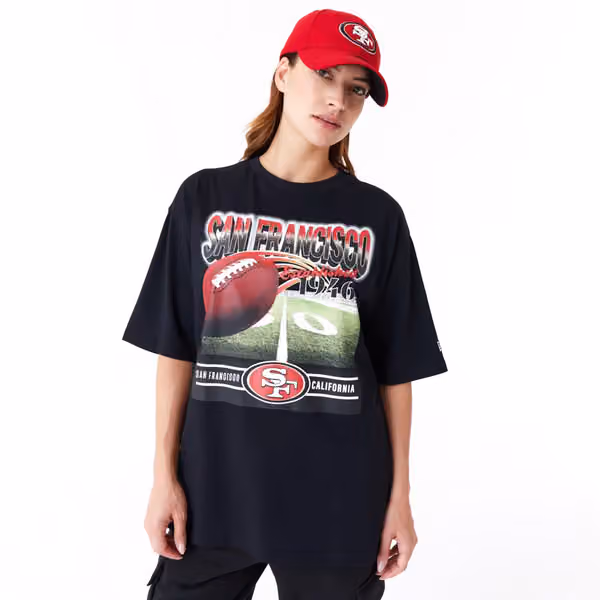 San Francisco 49ers Field Graphic New Era Oversized NFL T-Shirt view 3