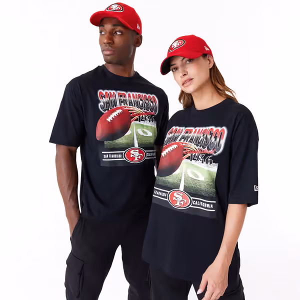 San Francisco 49ers Field Graphic New Era Oversized NFL T-Shirt view 1