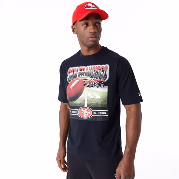 San Francisco 49ers Field Graphic New Era Oversized NFL T-Shirt view 2