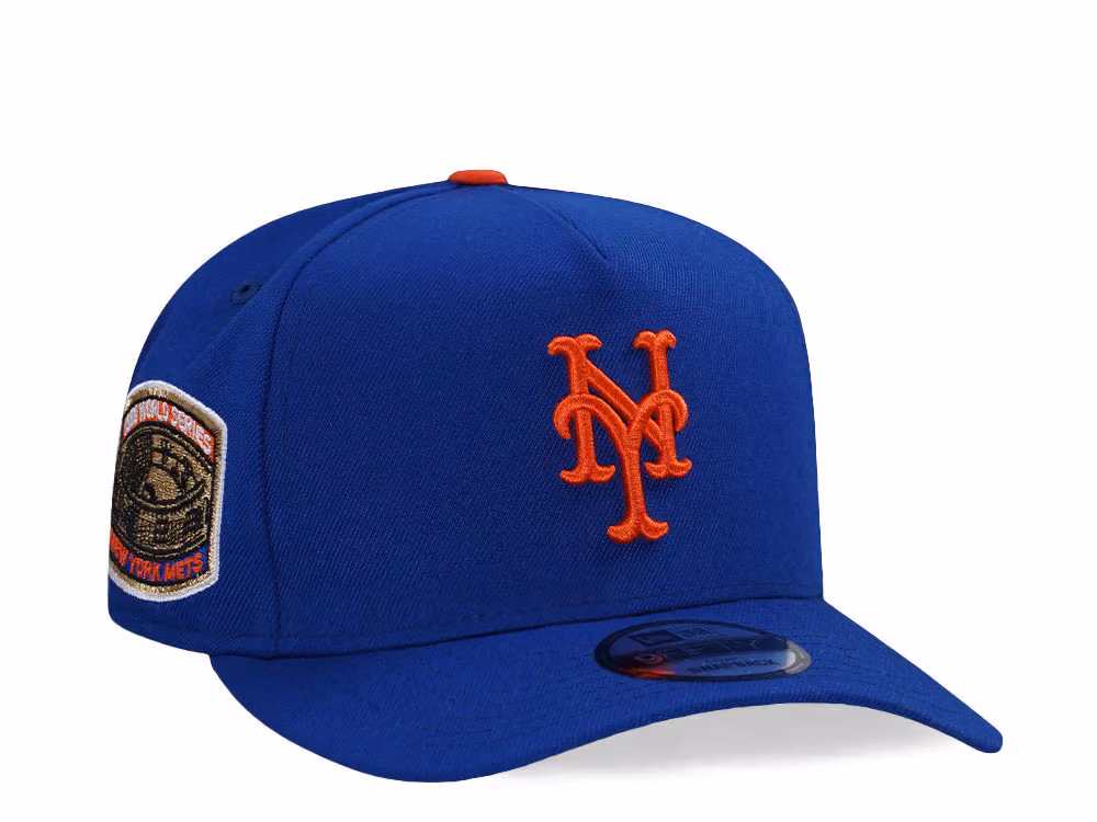 New Era New York Mets World Series 1969 Blue Prime Edition 9Fifty A Frame Snapback Hat front