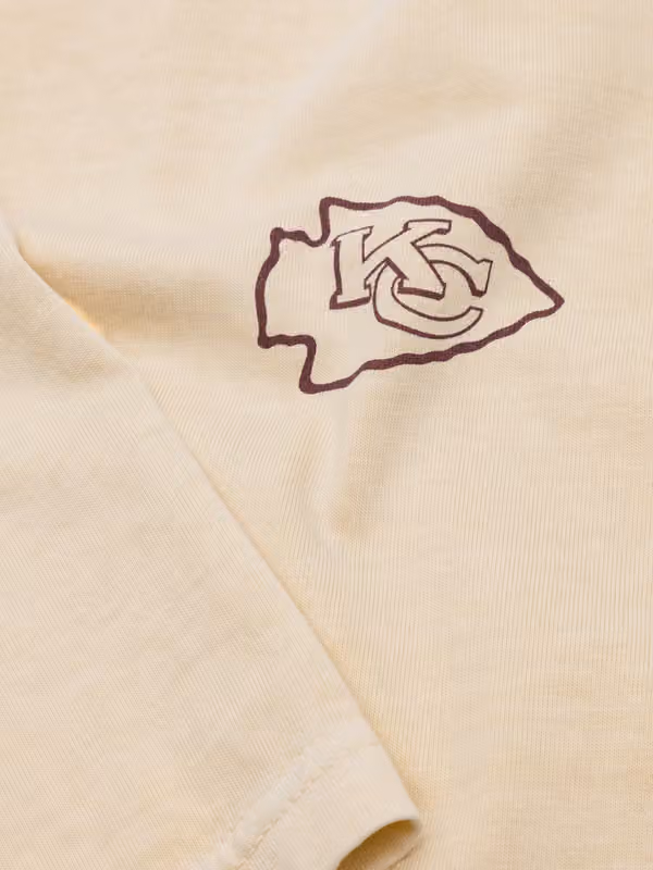 Kansas City Chiefs L&L '89 Classics NFL T-Shirt Cream view 3