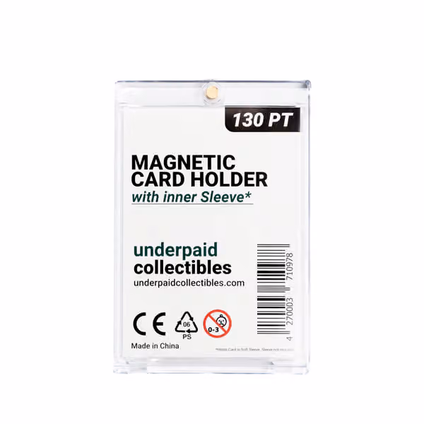 underpaidcollectibles Magnetic Card Holder - 130 pt with inner Sleeve view 1