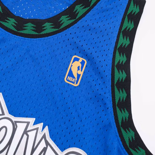 Stephon Marbury #3 Minnesota Timberwolves 1996-97 Mitchell & Ness Swingman NBA Jersey Blue view 5