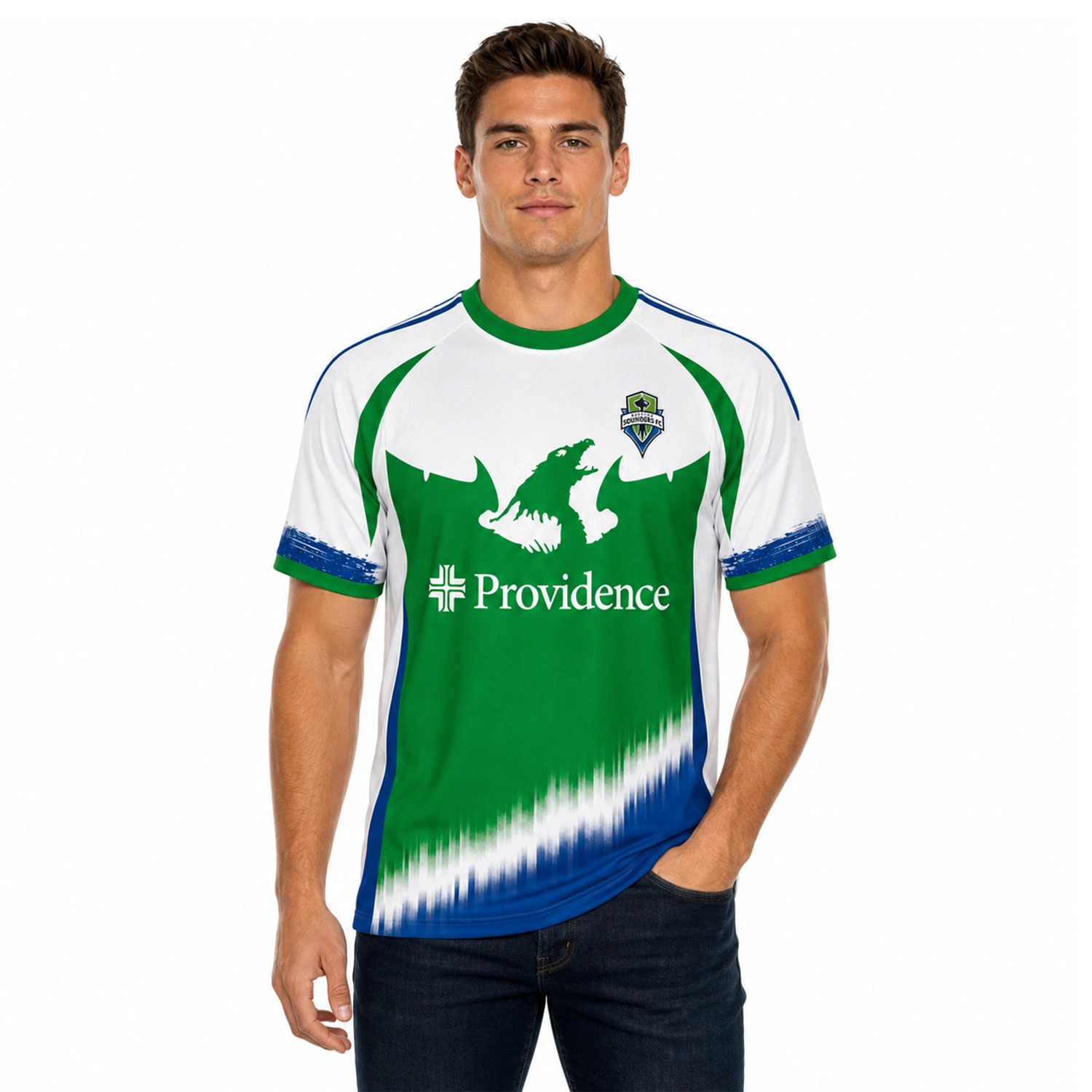 Seattle Sounders FC Custom Jersey – Bold Green & Blue Kit