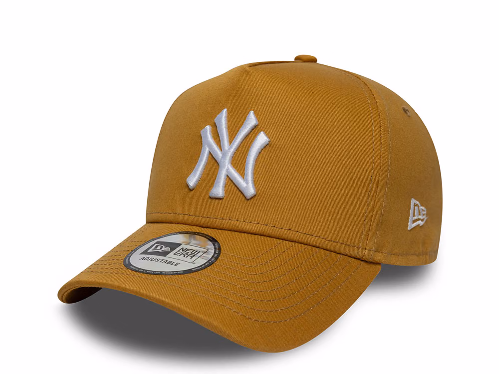 New Era New York Yankees League Essential Camel Edition 9Forty A Frame Snapback Hat front