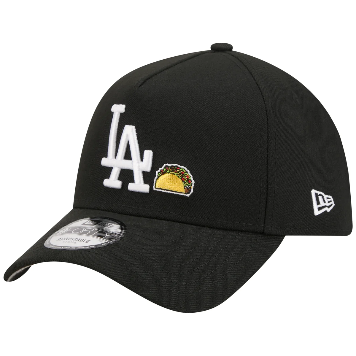 Los Angeles Dodgers Los Angeles Crown the City - Taco - Black/Black New Era 9FORTY detail view