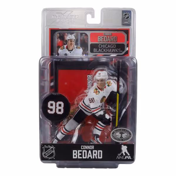 McFarlane NHL Legacy Series Figure #15 Connor Bedard Chicago Blackhawks (CHASE) view 3