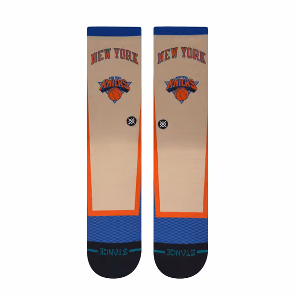 New York Knicks 2025-26 NBA City Edition Crew Socks view 2