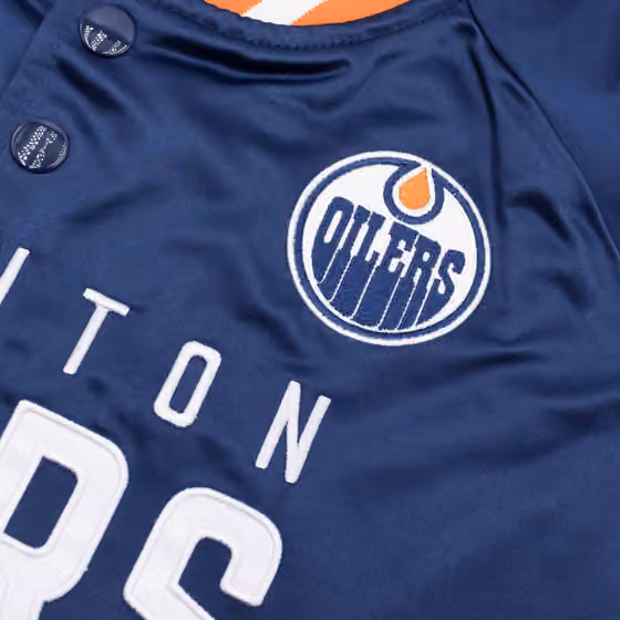 Edmonton Oilers Mitchell & Ness Lightweight Satin NHL Jacket view 3