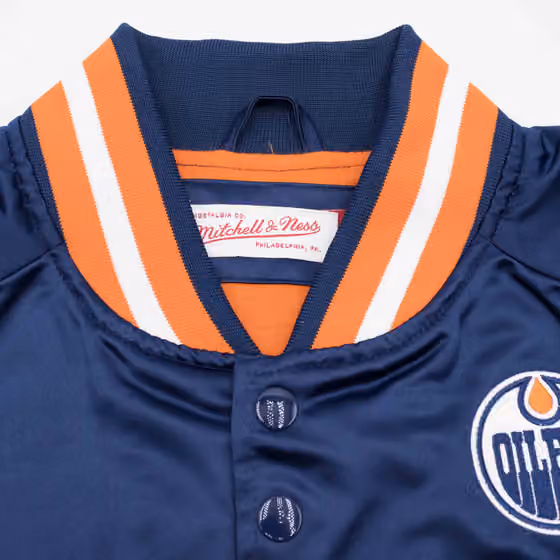 Edmonton Oilers Mitchell & Ness Lightweight Satin NHL Jacket view 4