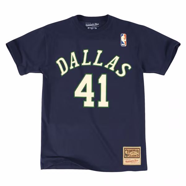 Dirk Nowitzki #41 Dallas Mavericks Name & Number NBA Tee view 2
