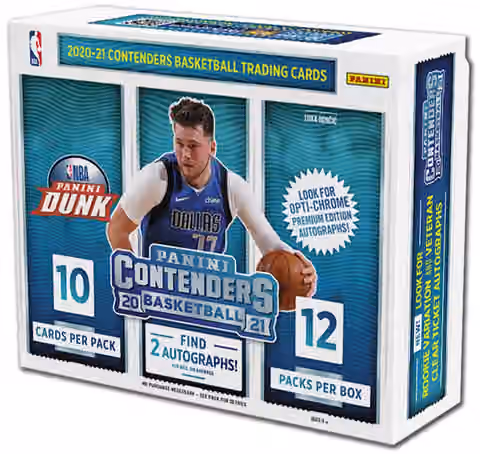 2020/21 Panini Contenders Basketball Hobby Box NBA view 1