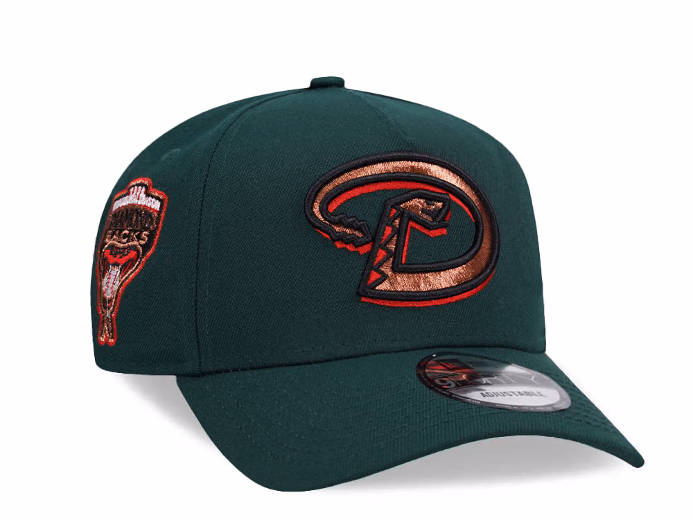 New Era Arizona Diamondbacks Inaugural Season 1998 Green Copper Edition 9Forty A Frame Snapback Hat front