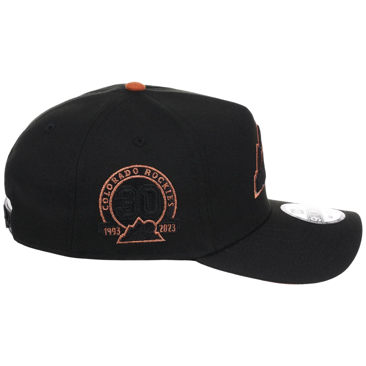 Colorado Rockies MLB Copper Pot New Era 9FORTY detail view