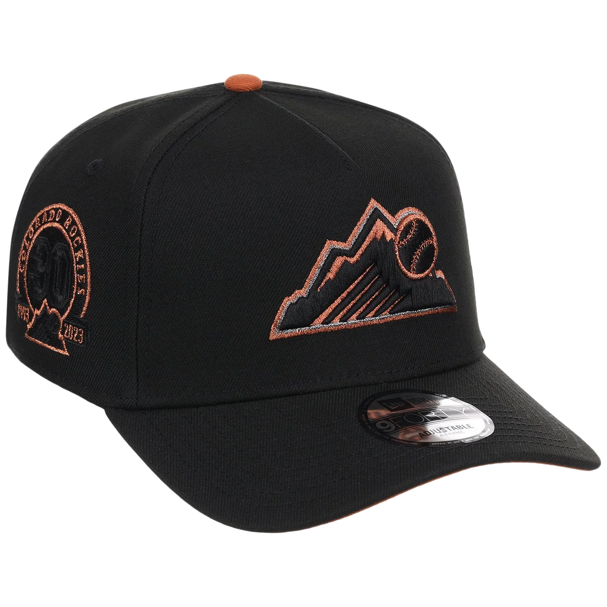 Colorado Rockies MLB Copper Pot New Era 9FORTY front view